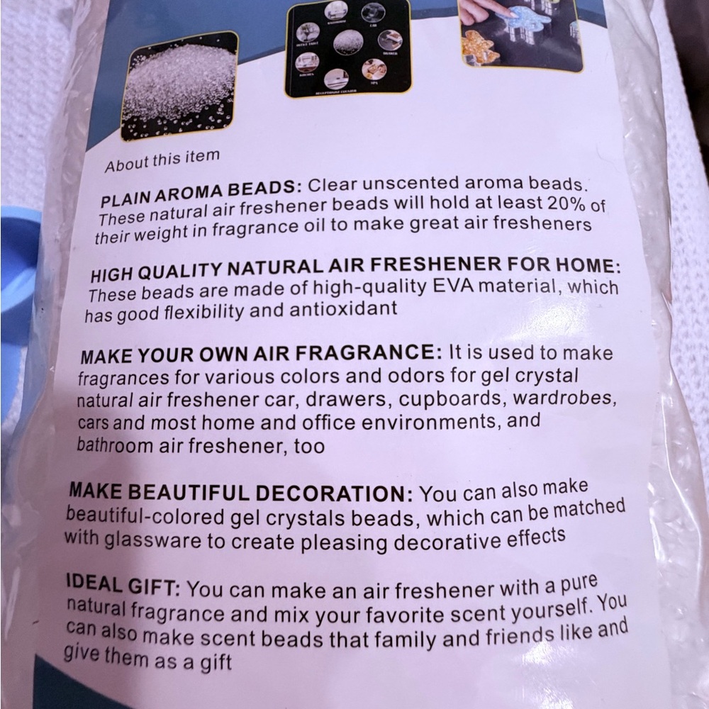Unscented Aroma Beads for Air Freshening